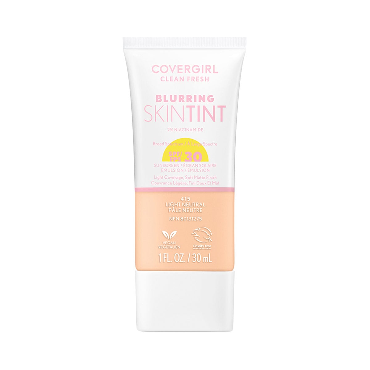 BASE COVERGIRL CLEAN FRESH BLURRING SKIN TINT LIGHT NEUTRAL 415 - 1