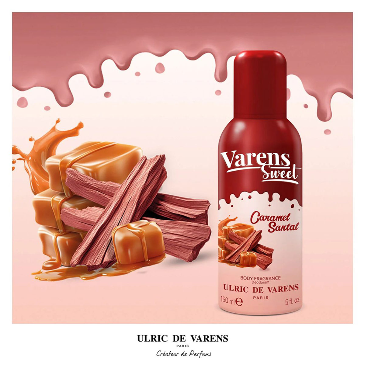 FRAGANCIA ULRIC DE VARENS SWEET CARAMEL SANDELHOLZ MUJER 150ML - 2