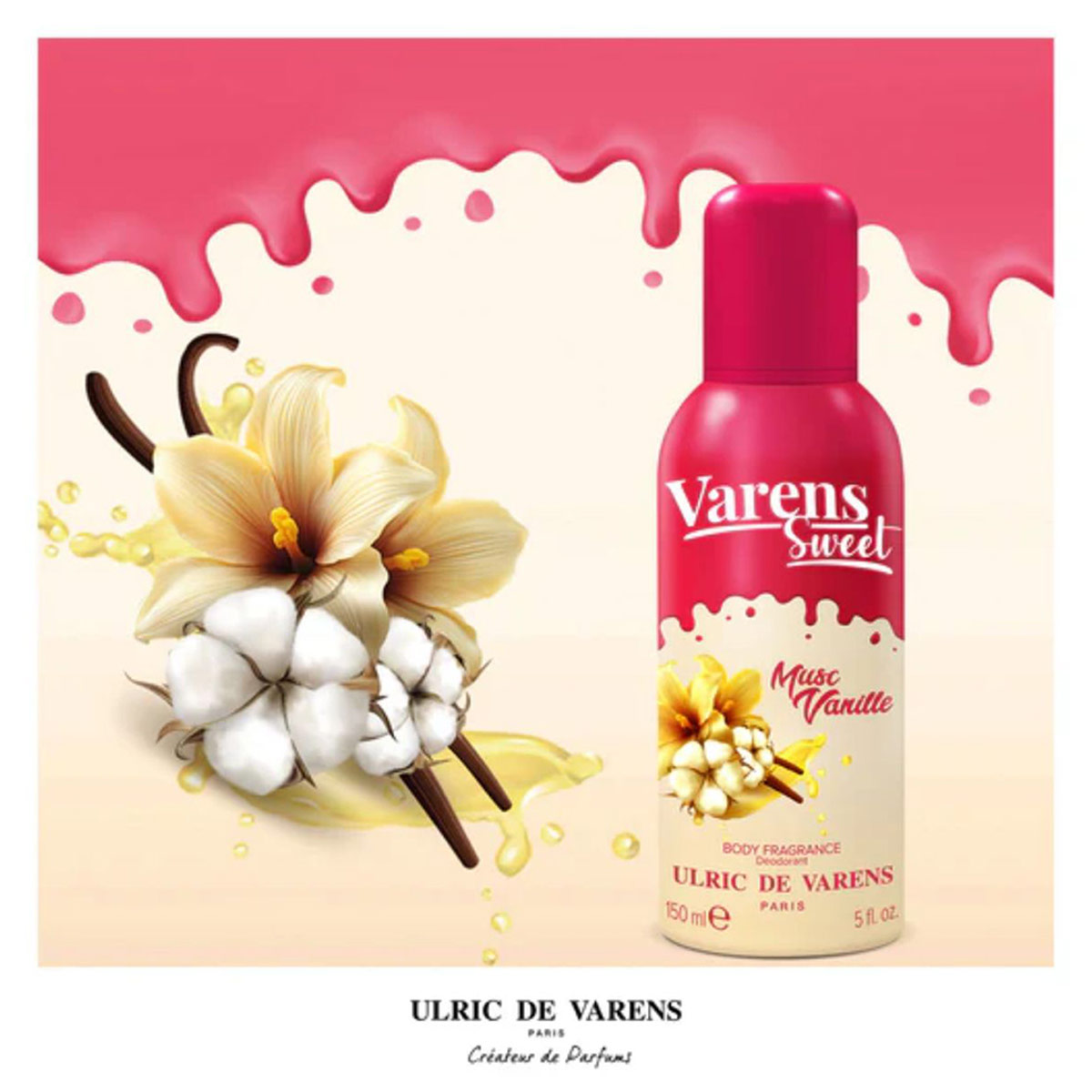 FRAGANCIA ULRIC DE VARENS SWEET MUSC VANILLE MUJER 150ML - 2