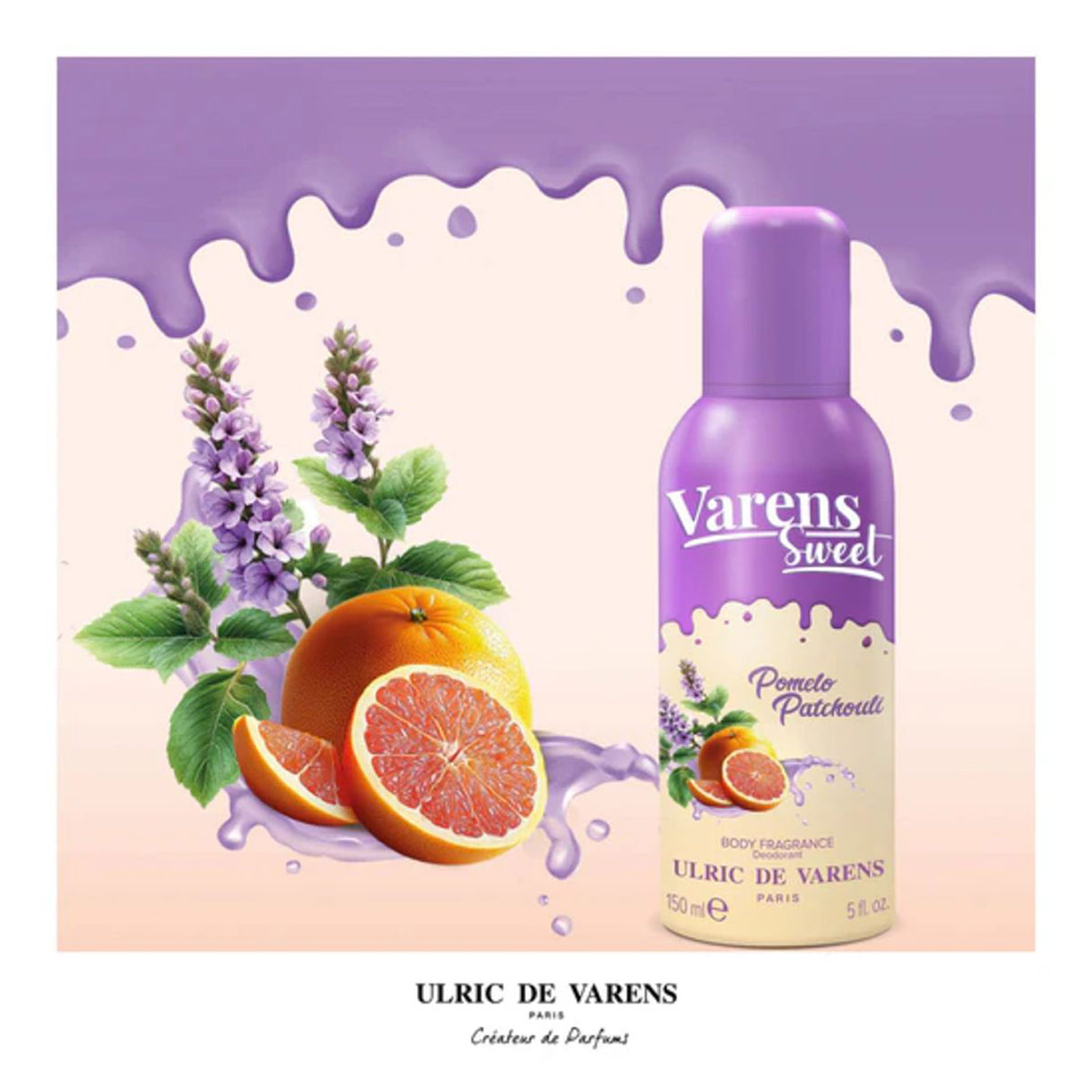 FRAGANCIA ULRIC DE VARENS SWEET POMELO PATCHOULI MUJER 150ML - 3