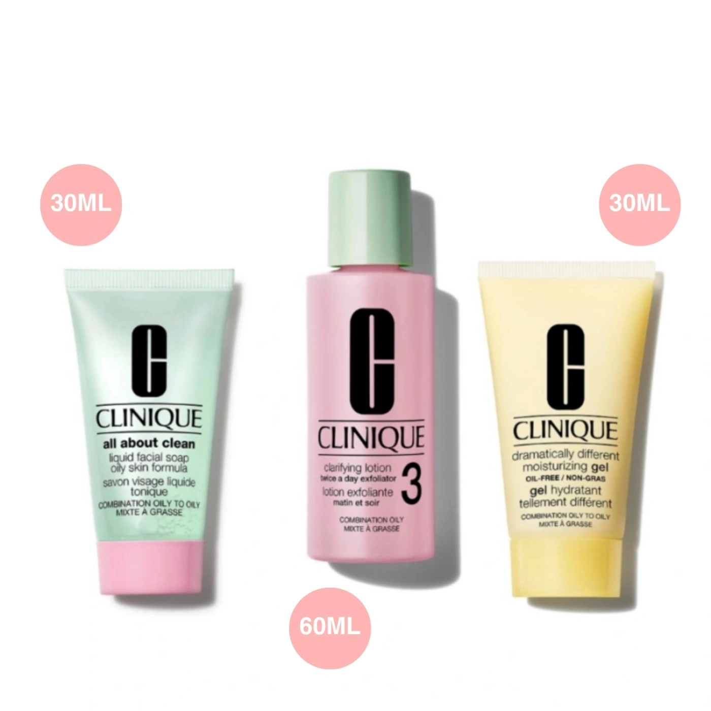 RUTINA DE SKINCARE CLINIQUE TRES PASOS HIDRATANTE MUJER - 1