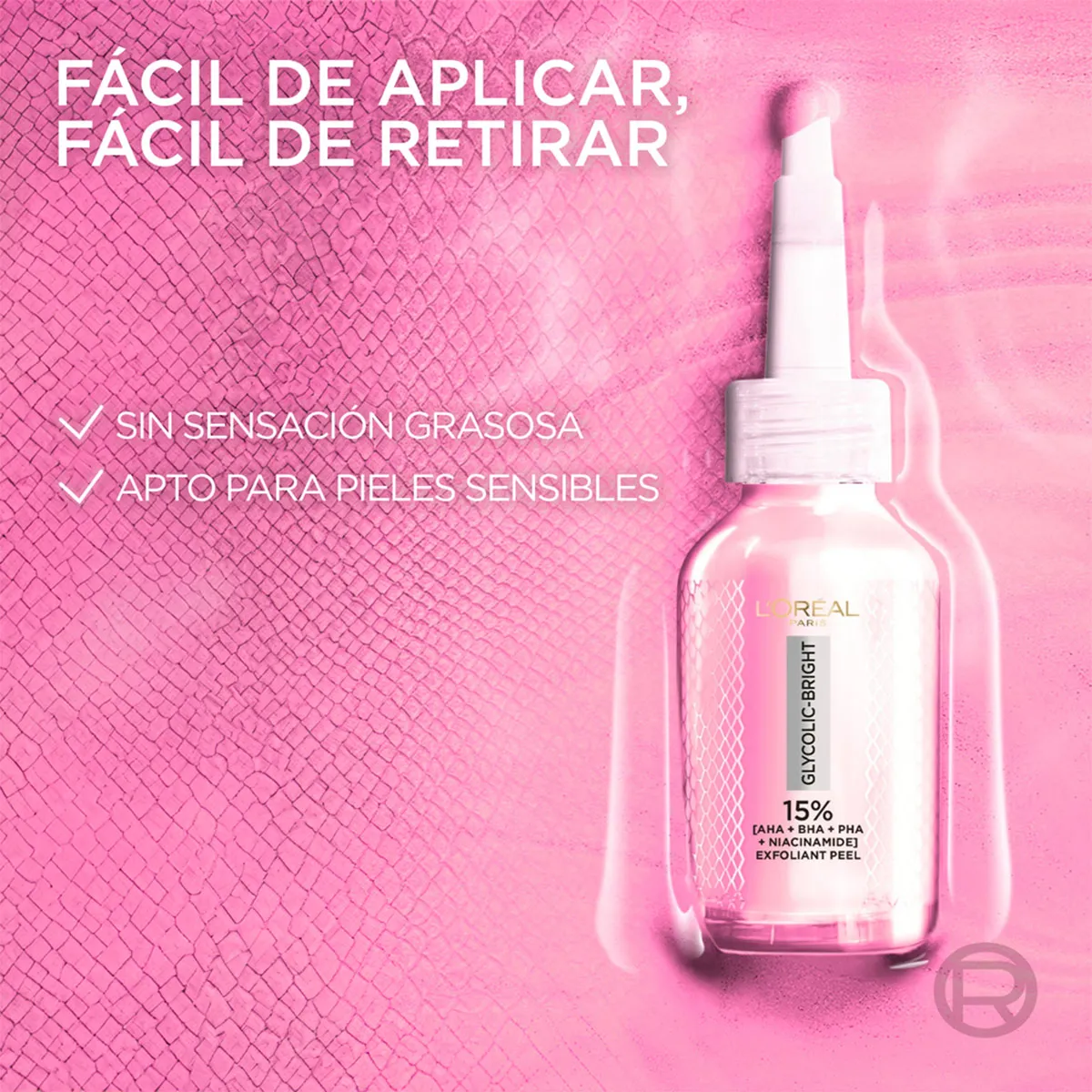 PEELING GLYCOLIC BRIGHT ANTI-MACHAS L`OREAL - 2