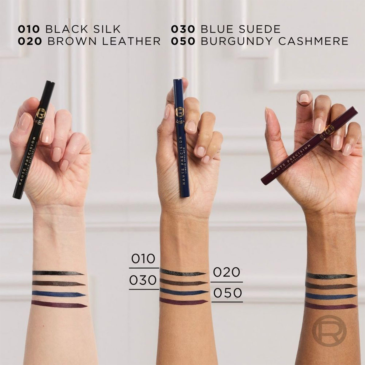 DELINEADOR DE OJOS L`OREAL HAUTE PRECISION BLACK SILK 010 - 5