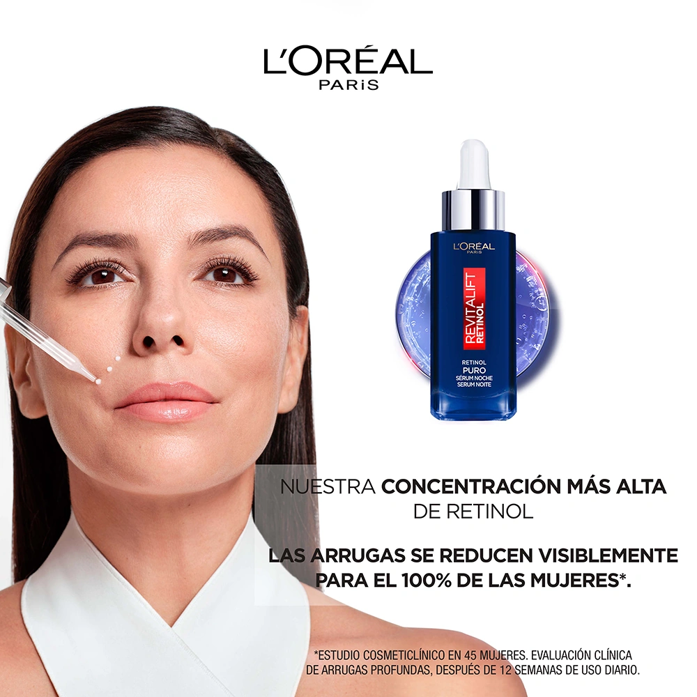 SET TRIO SERUMS LOREAL PARIS RETINOL + SERUM REVITALIFT AH + SERUM REVITALIFT OJOS - 9