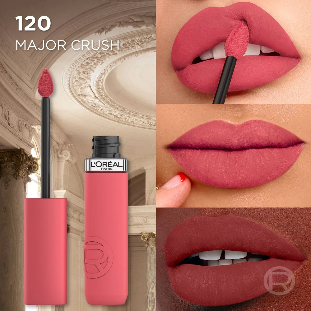 SET DUO LOREAL PARIS LE MATTE MAJOR CRUSH + PLUMP AMBITION LA NUIT SPARKLE - 12