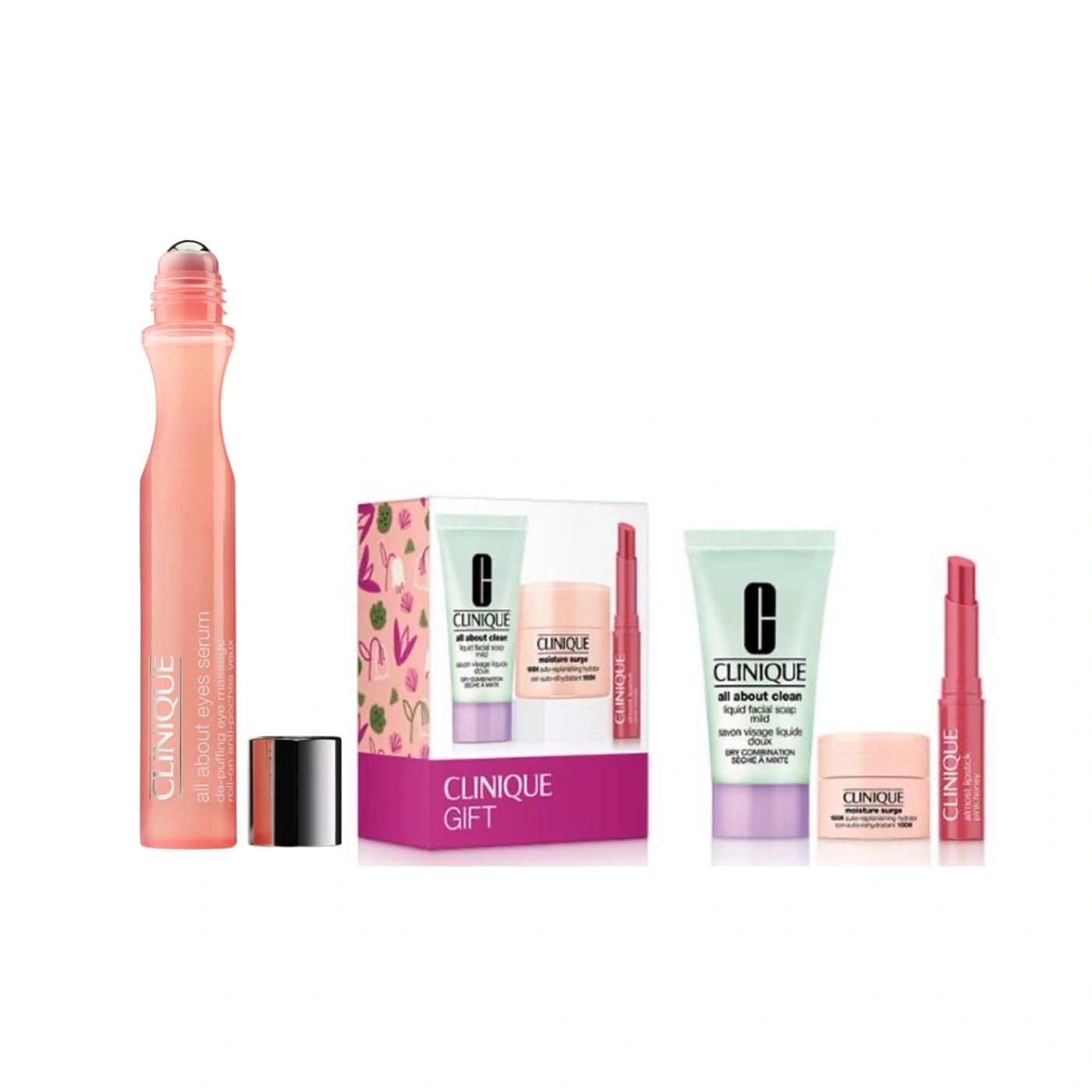 SET ALL ABOUT EYES ROLL ON 15ML Y MINIS CLINIQUE