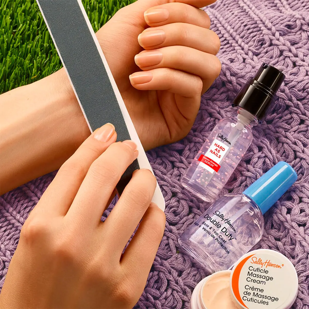 SET UÑAS SALLY HANSEN LIMA + ACEITE DE UÑAS VITAMINA E + TOP COAT - 2