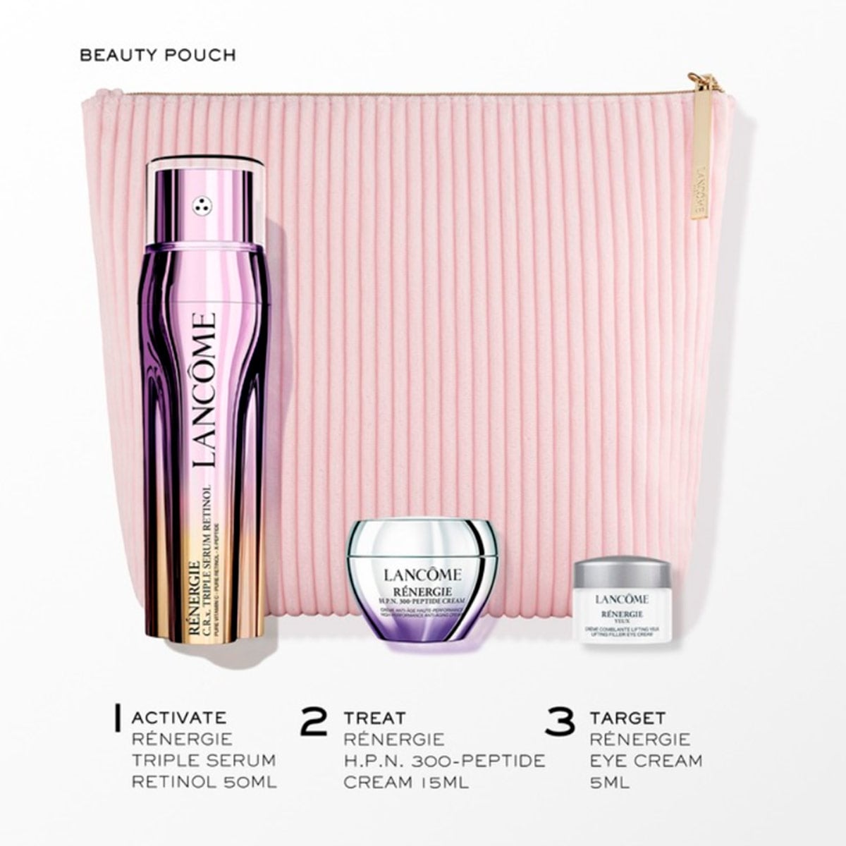 SET RENERGIE LANCOME TRIPLE SÉRUM NIGHT 50ML+CREAM 15ML+YEUX 5ML - 2