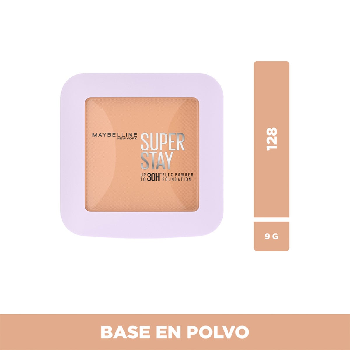 BASE MAQUILLAJE MAYBELLINE SUPERSTAY FLEX POWDER 128 - 1