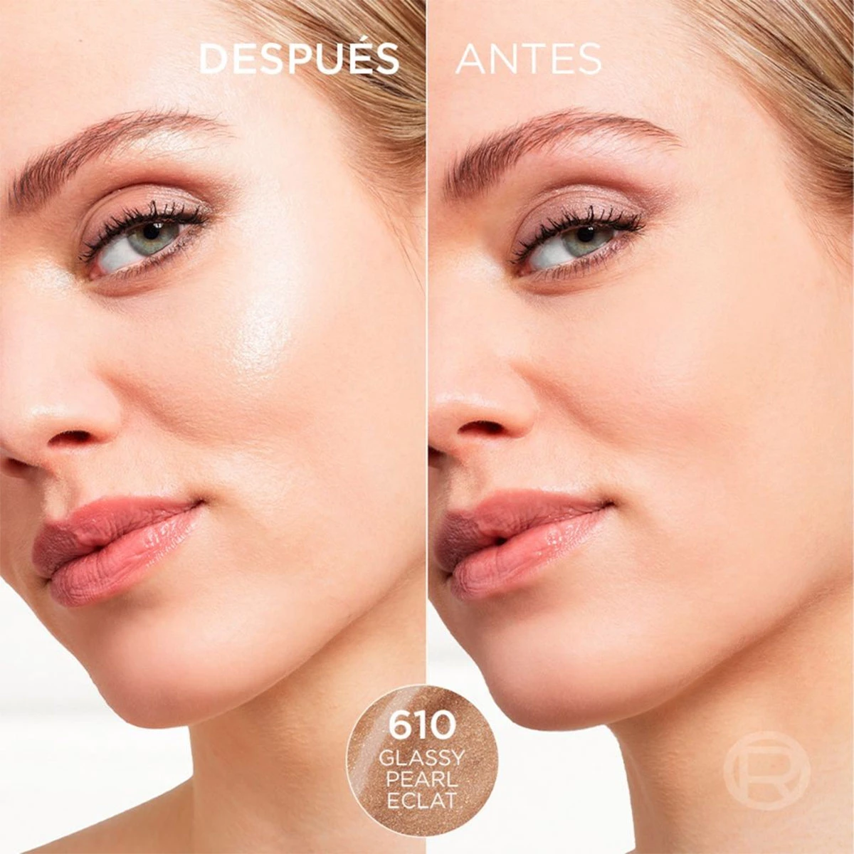 ILUMINADOR LOREAL PARIS LUMI LE GLASS STICK GLASSY PEARL ECLAT - 5