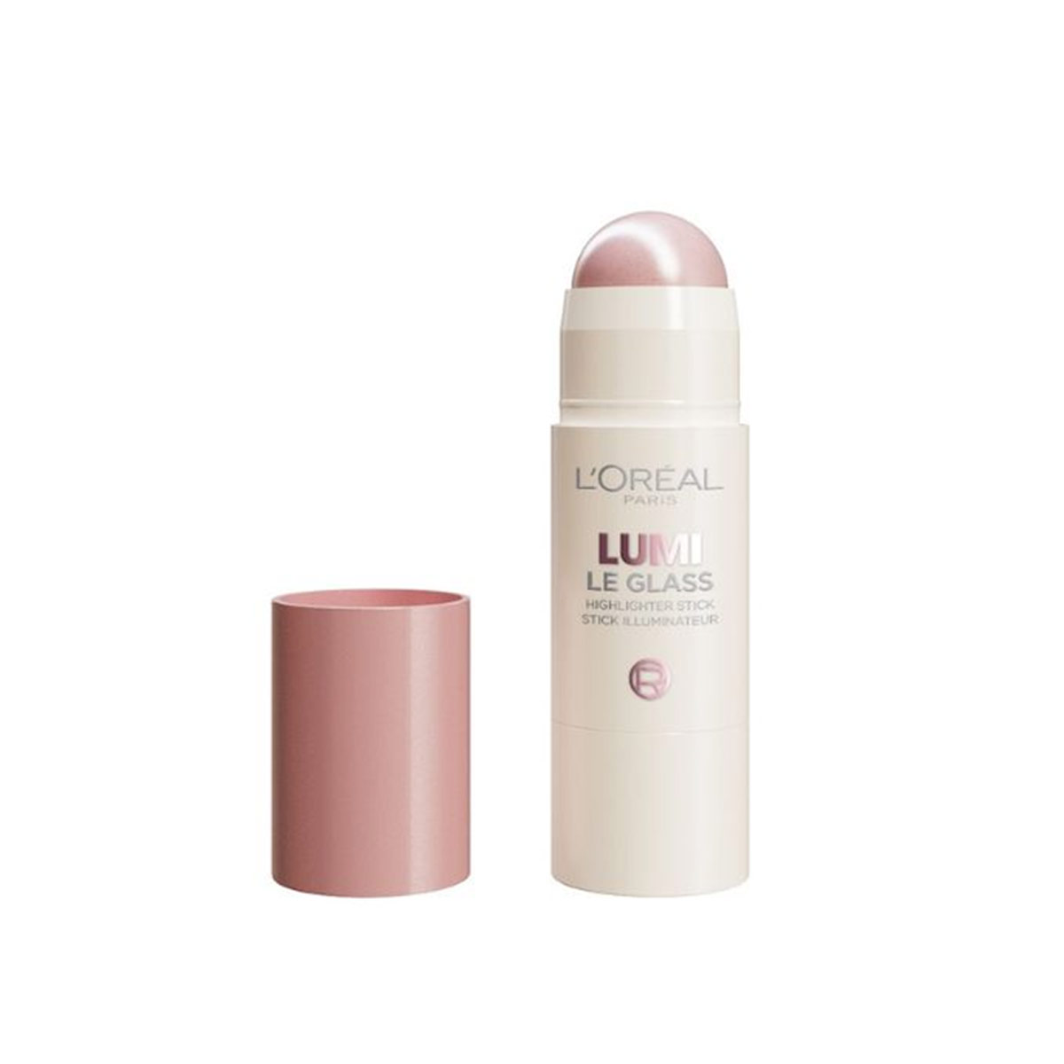 ILUMINADOR LOREAL PARIS LUMI LE GLASS STICK GLASSY PINK BALLET - 2