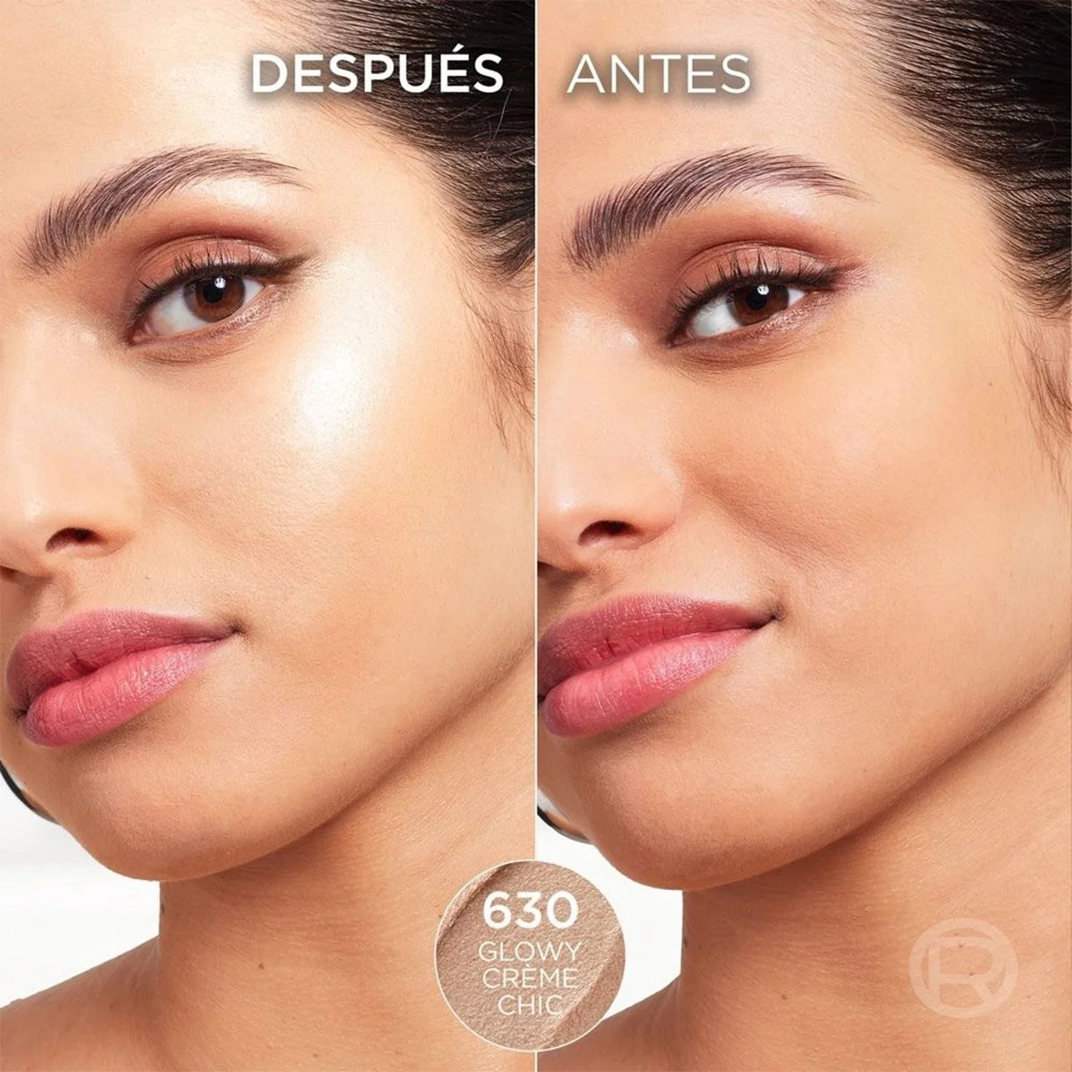 ILUMINADOR LOREAL PARIS LUMI HIGHLIHTER STICK GLOWY CREME CHIC - 5