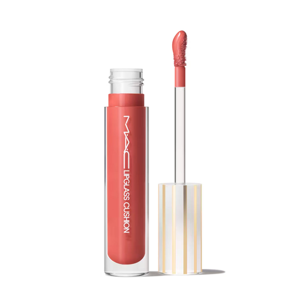 BRILLO LABIAL MAC LIPGLASS CUSHION HIGH PIGMENT OIL MAUVEMENT - 1
