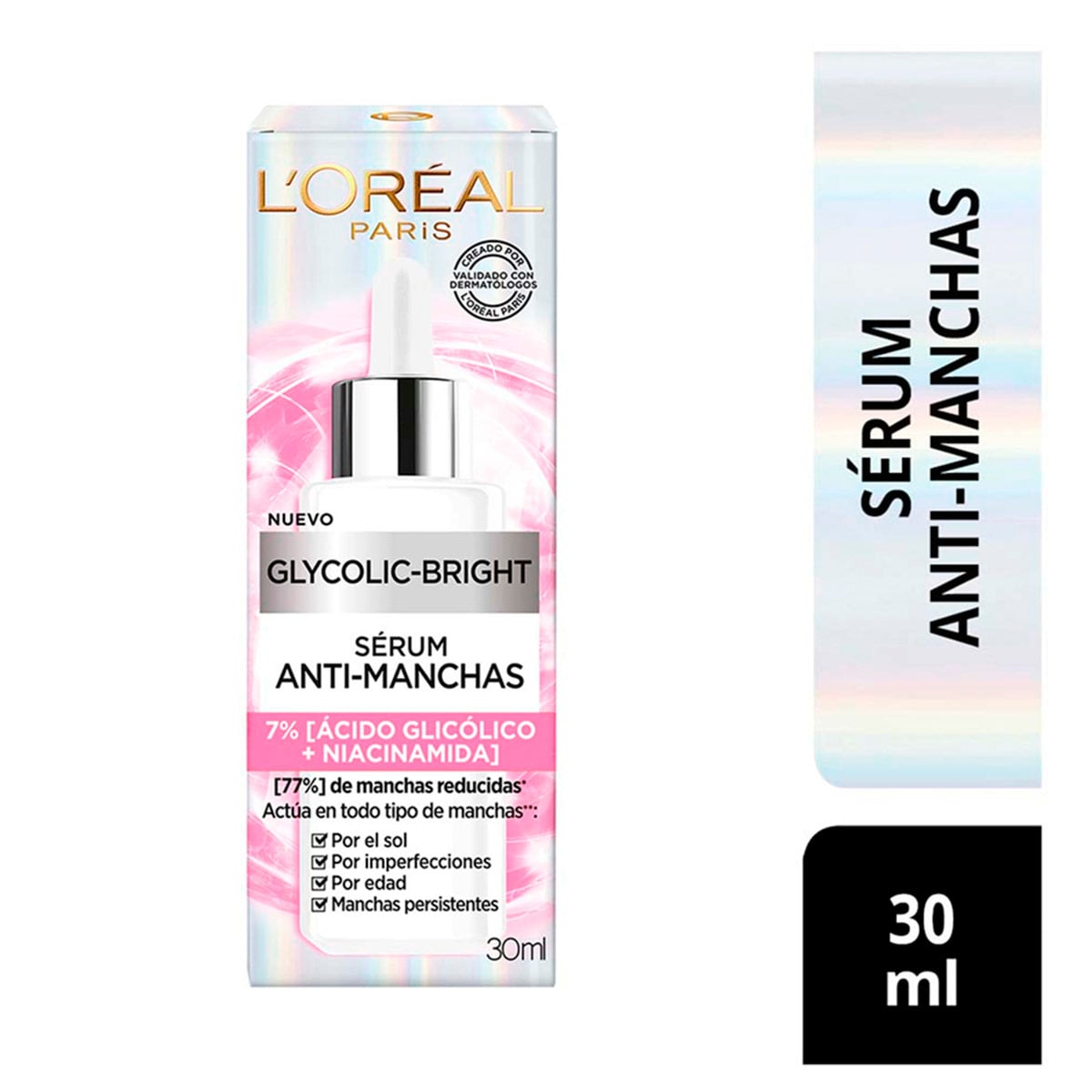 PACK TRATAMIENTO L'OREAL GLYCOLIC BRIGHT T SÉRUM ROSTRO+CREMA DÍA - 2