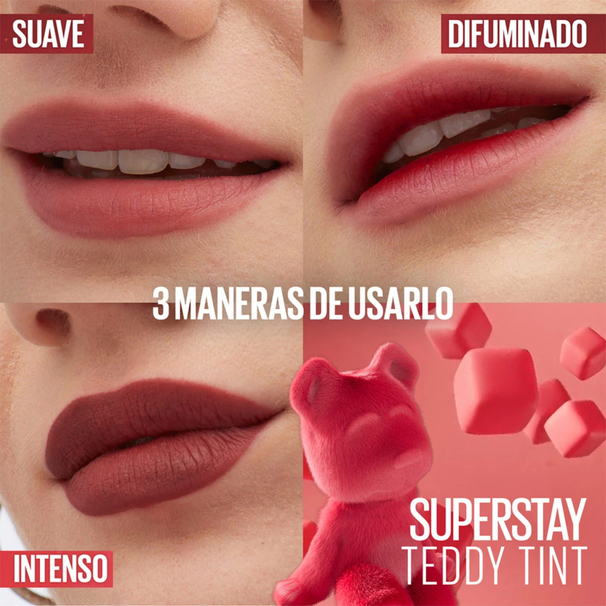 PACK LABIALES MAYBELLINE DUO TEDDY TINT - 9