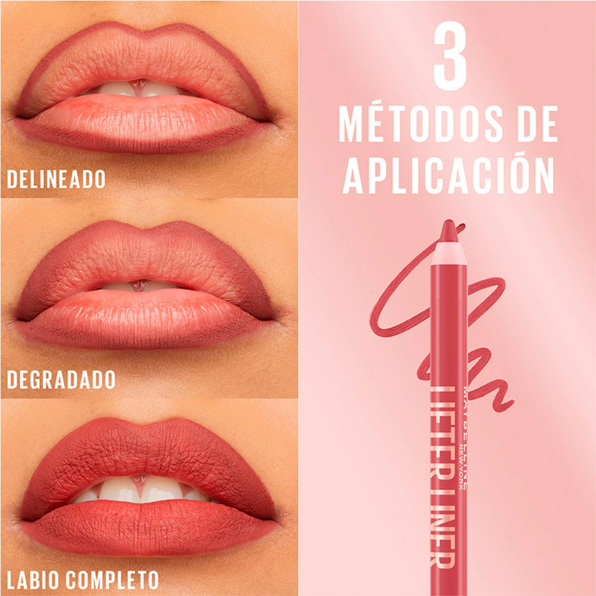 SET MAQUILLAJE MAYBELLINE LIFTER LINER ON IT + LIFTER GLOSS STONE - 7