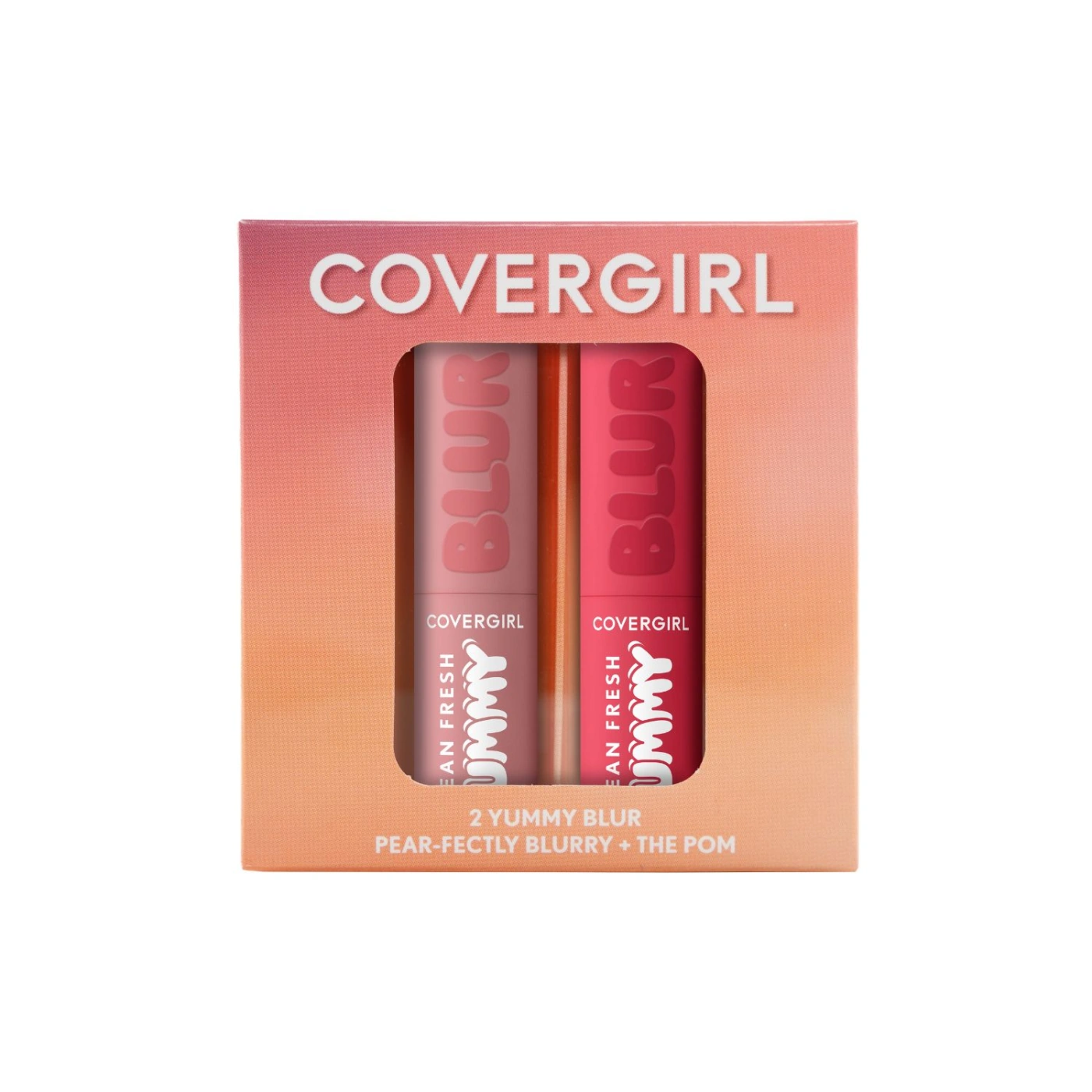 PACK LABIAL COVERGIRL DÚO YUMMY BLUR PEAR-FECTLY BLURRY + THE POM - 1