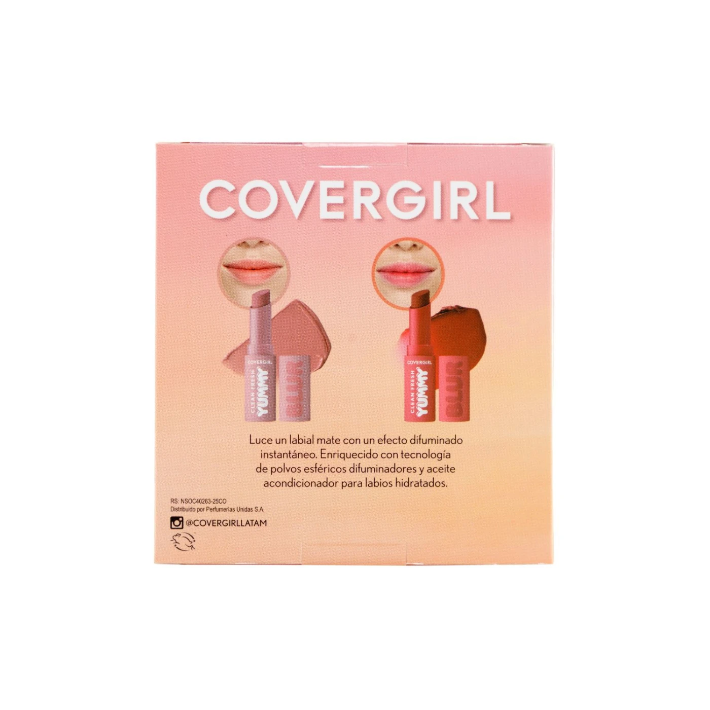 PACK LABIAL COVERGIRL DÚO YUMMY BLUR PEAR-FECTLY BLURRY + THE POM - 2