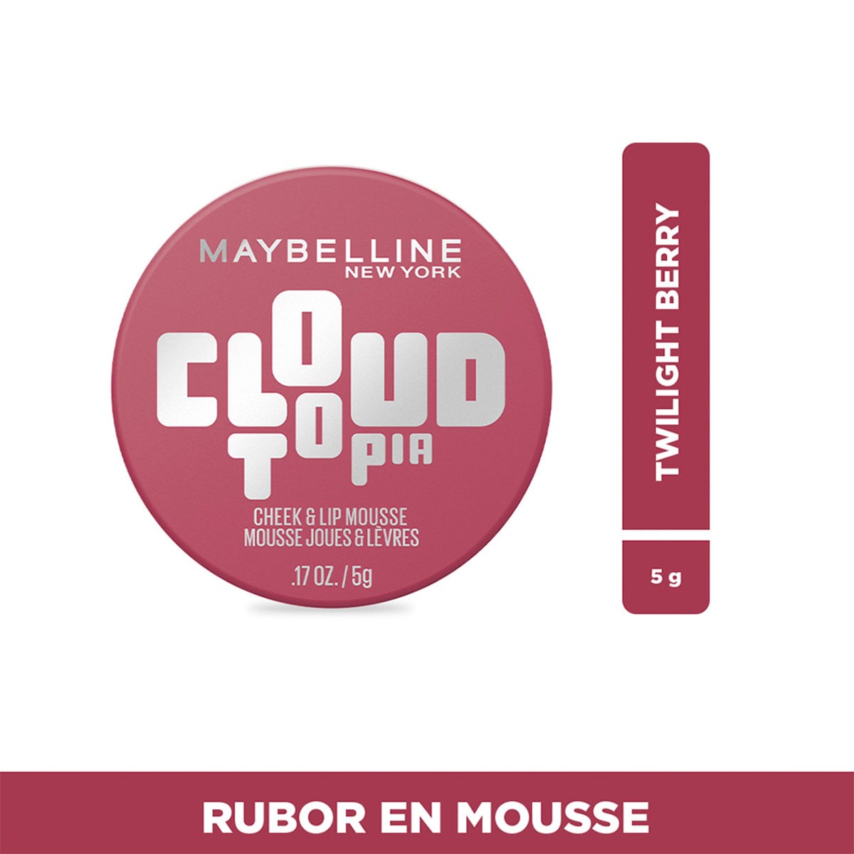 RUBOR MOUSSE MAYBELLINE CLOUDTOPIA TWILIGHT BERRY - 1
