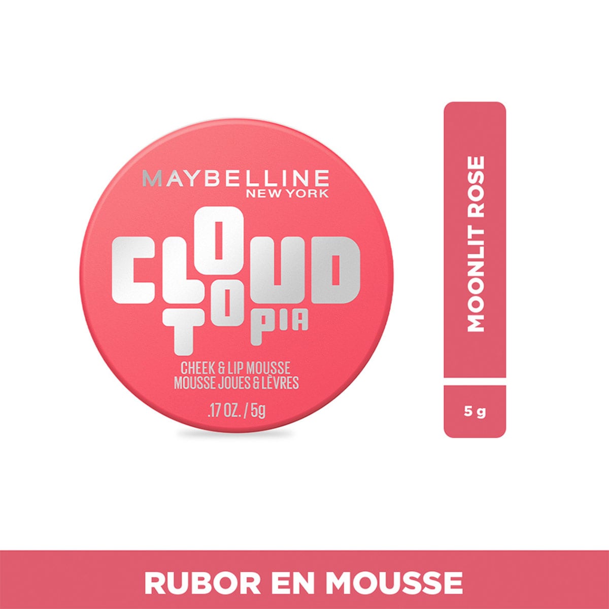 RUBOR MOUSSE MAYBELLINE CLOUDTOPIA MOONLIT ROSE - 1