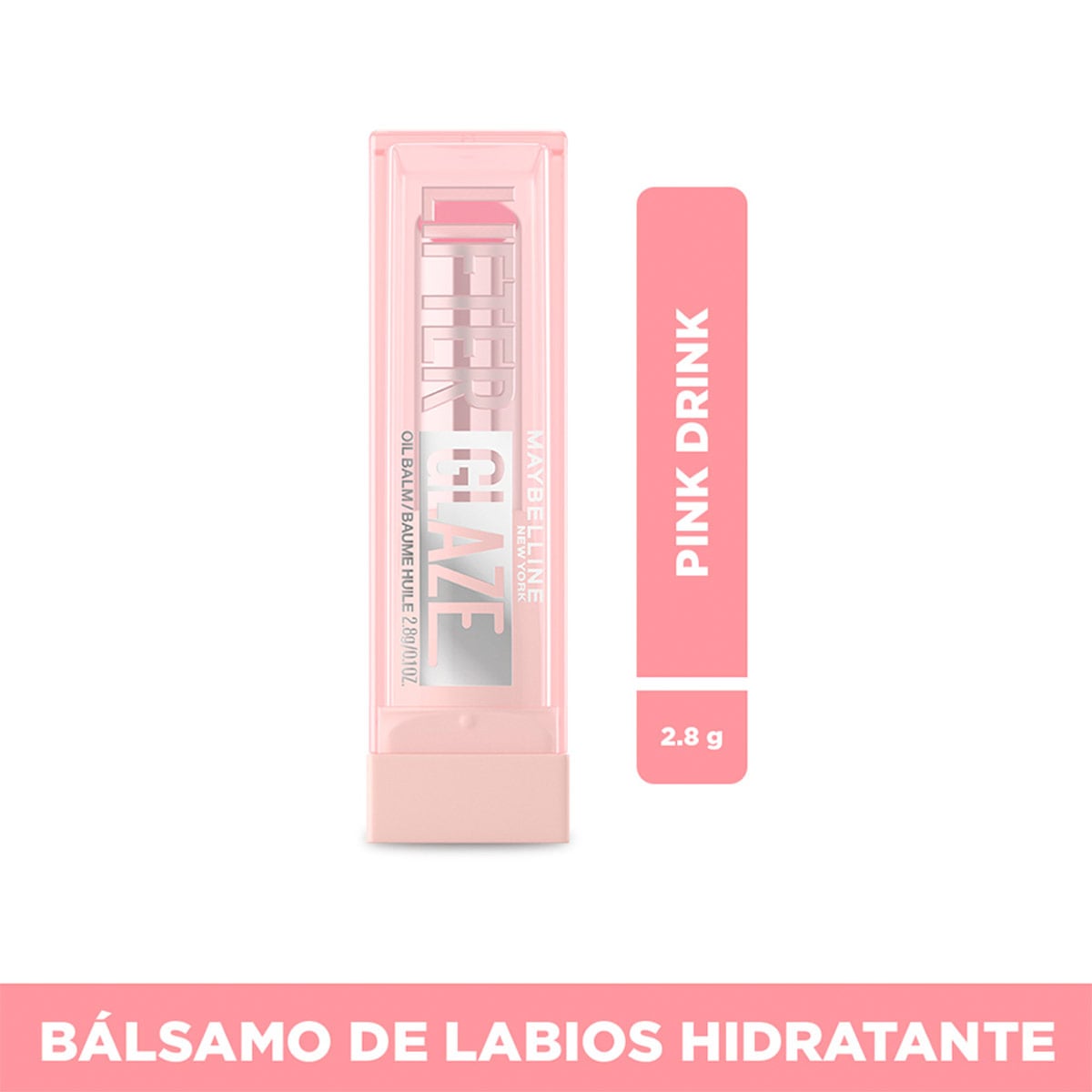 BÁLSAMO LABIAL MAYBELLINE LIFTER GLAZE PINK DRIP - 1