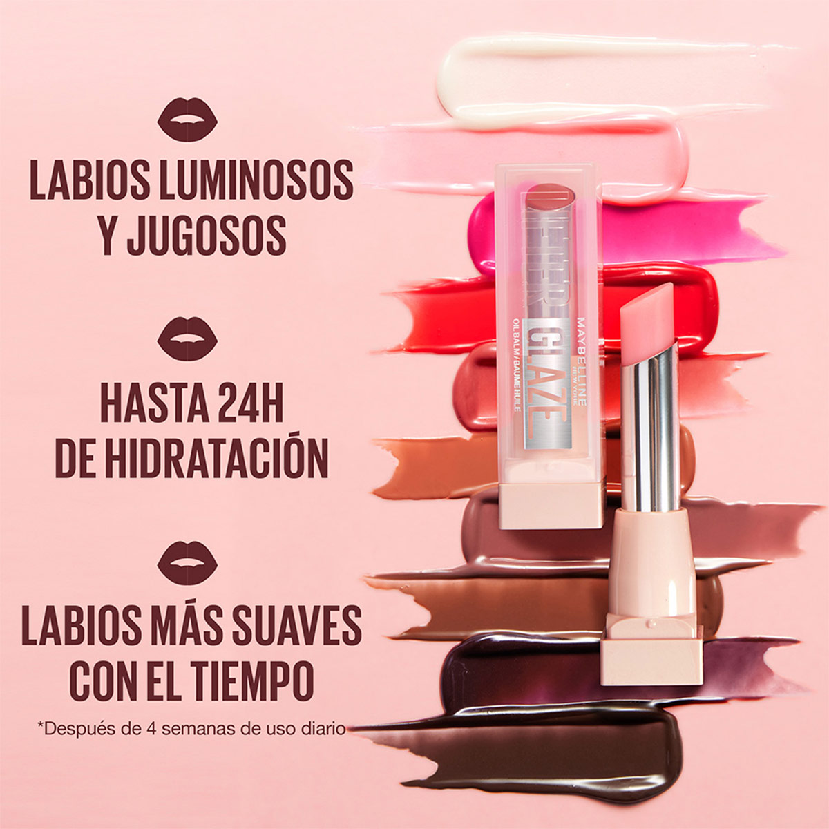BÁLSAMO LABIAL MAYBELLINE LIFTER GLAZE ROSE BITE - 8