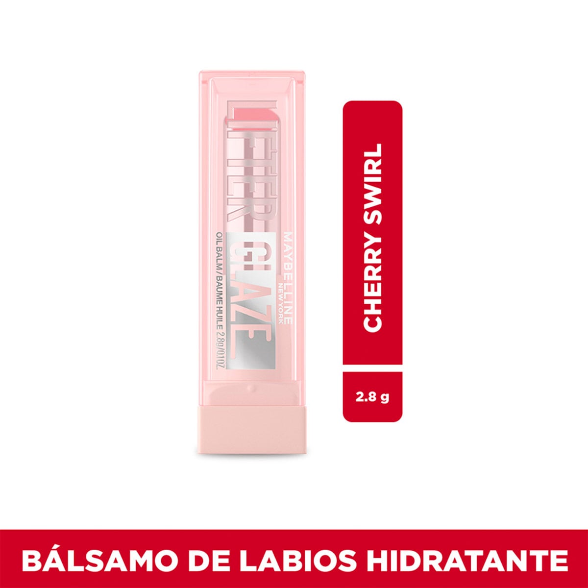 BÁLSAMO LABIAL MAYBELLINE LIFTER GLAZE CHERRY SWIRL - 1