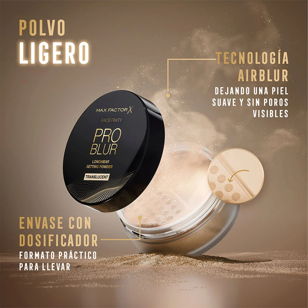 POLVO SUELTO MAX FACTOR FACEFINITY PRO BLUR TRANSLÚCIDO - 6