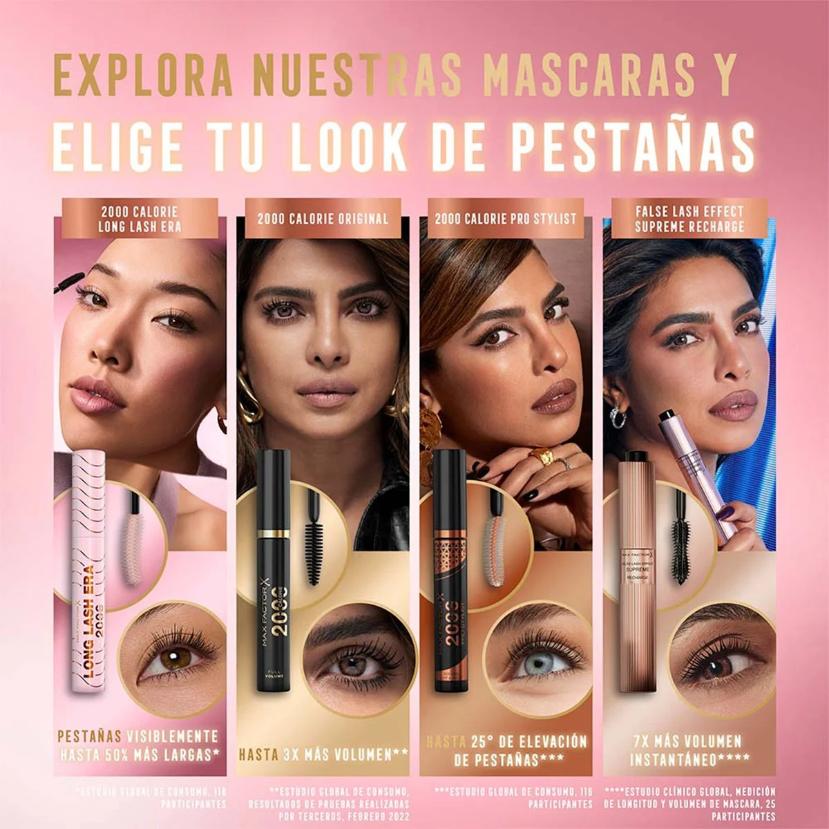 MÁSCARA DE PESTAÑASMAX FACTOR 2000 CALORIE LONG LASH ERA - 7