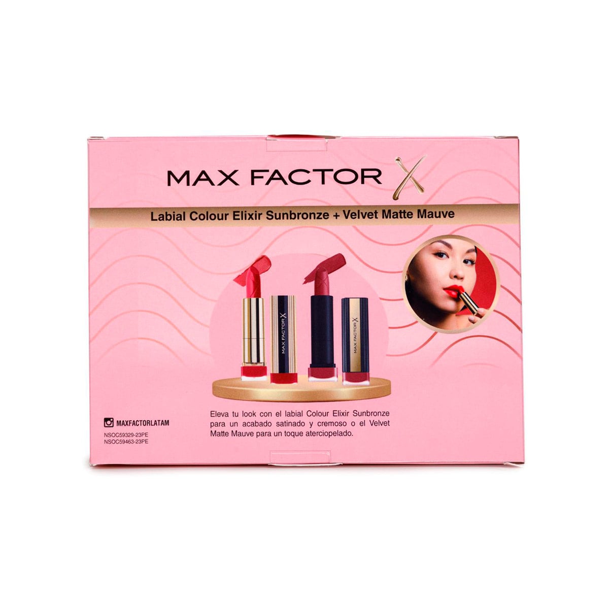 PACK LABIAL MAX FACTOR COLOUR ELIXIR SUNBRONZE + VELVET MATTE MAUVE - 2
