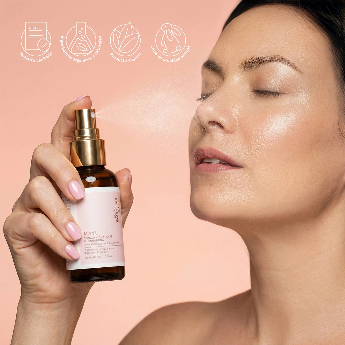 TONICO HIDRATANTE ILUMINADOR LOU BOTANICALS MAYU 50ML - 4