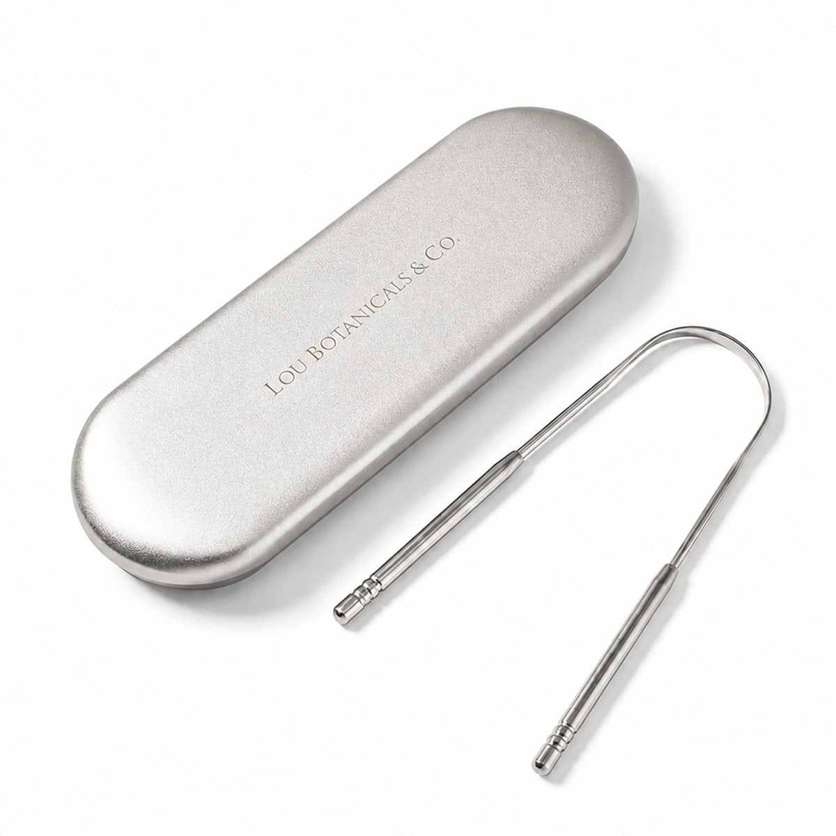 LIMPIADOR DE LENGUA DE ACERO INOXIDABLE LOU BOTANICALS - 1
