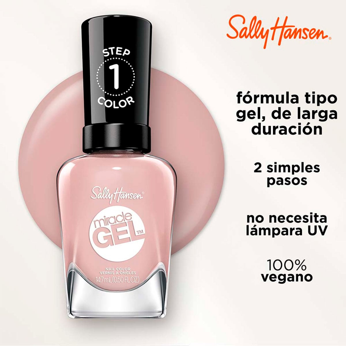 ESMALTE DE UÑAS SALLY HANSEN MIRACLE GEL SWEET-ER WEATHER - 3