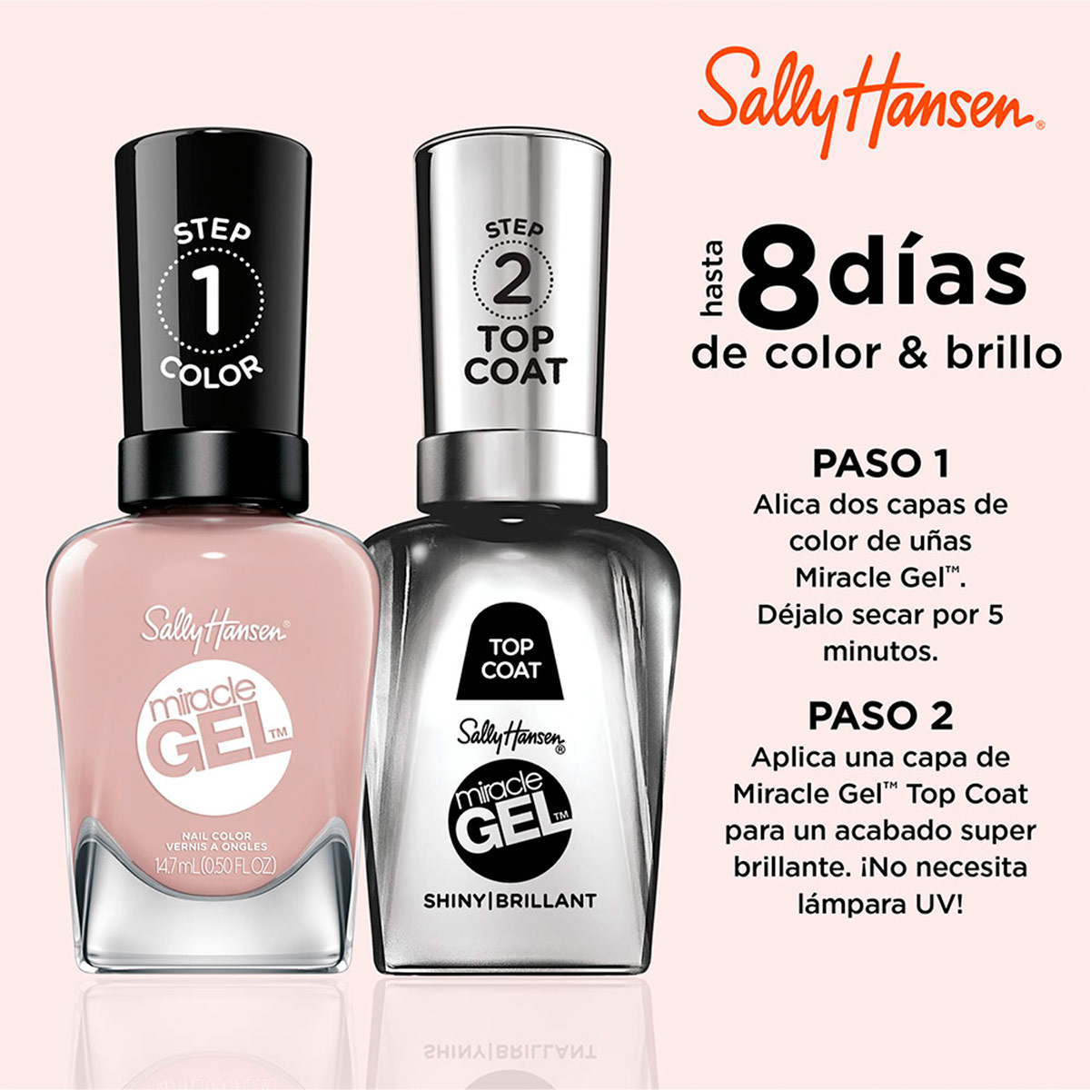 ESMALTE DE UÑAS SALLY HANSEN MIRACLE GEL SHOCK & MAUVE - 4