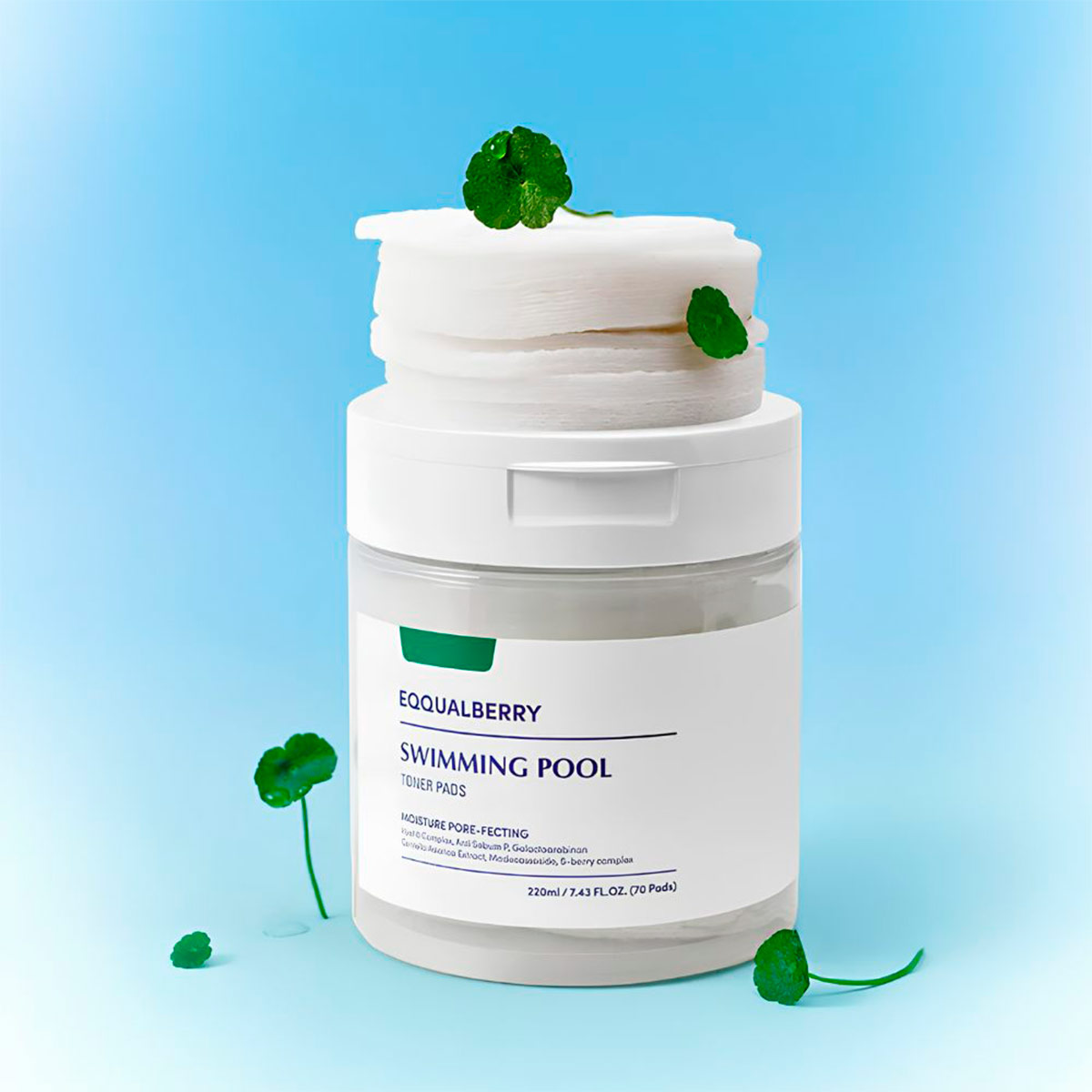ALMOHADILLAS EQQUALBERRY SWIMMING POOL TONER PADS 220ML - 2