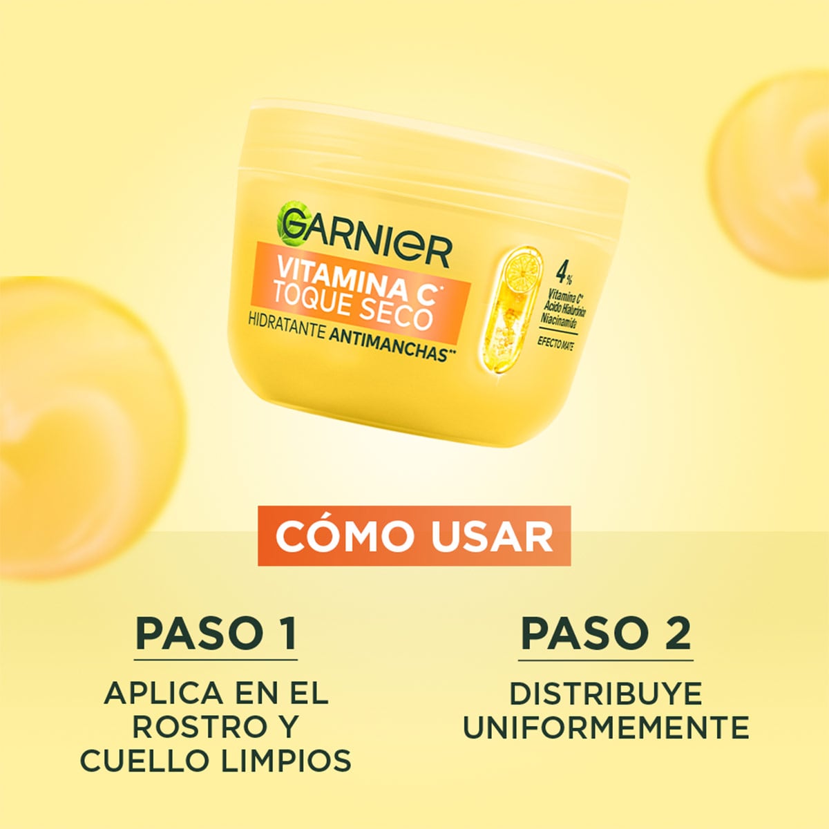 CREMA HIDRATANTE GARNIER VITAMICA C TOQUE SECO - 5