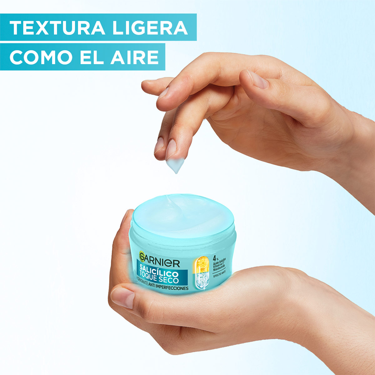 CREMA HIDRATANTE GARNIER ÁCIDO SALICÍLICO TOQUE SECO - 3
