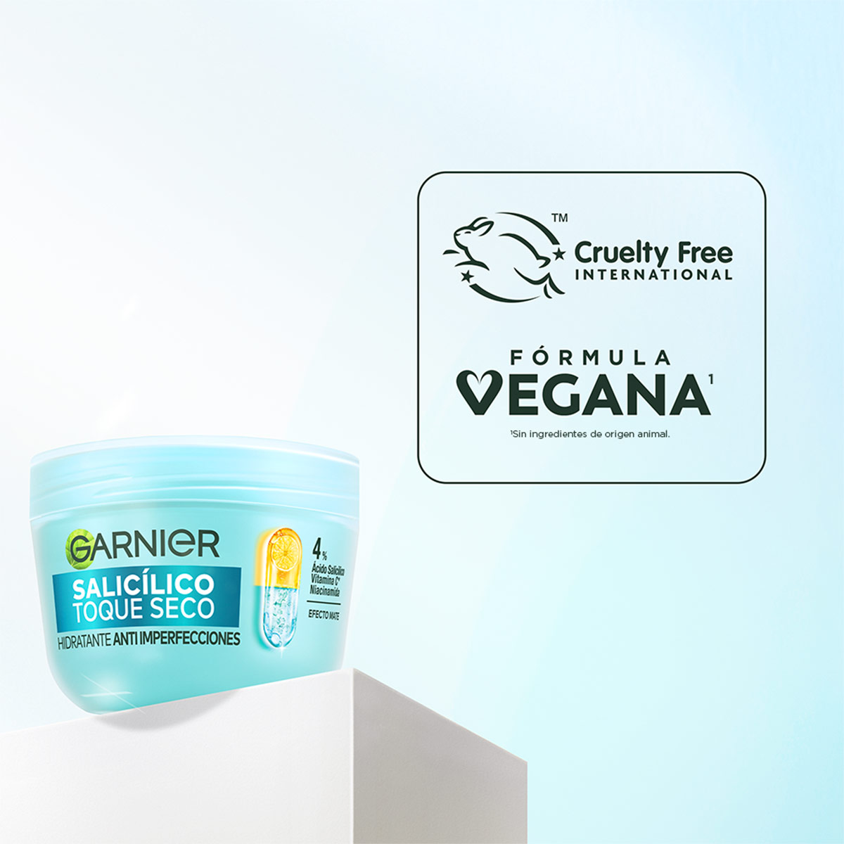 CREMA HIDRATANTE GARNIER ÁCIDO SALICÍLICO TOQUE SECO - 8