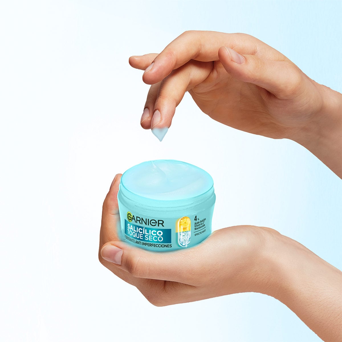 CREMA HIDRATANTE GARNIER ÁCIDO SALICÍLICO TOQUE SECO - 10