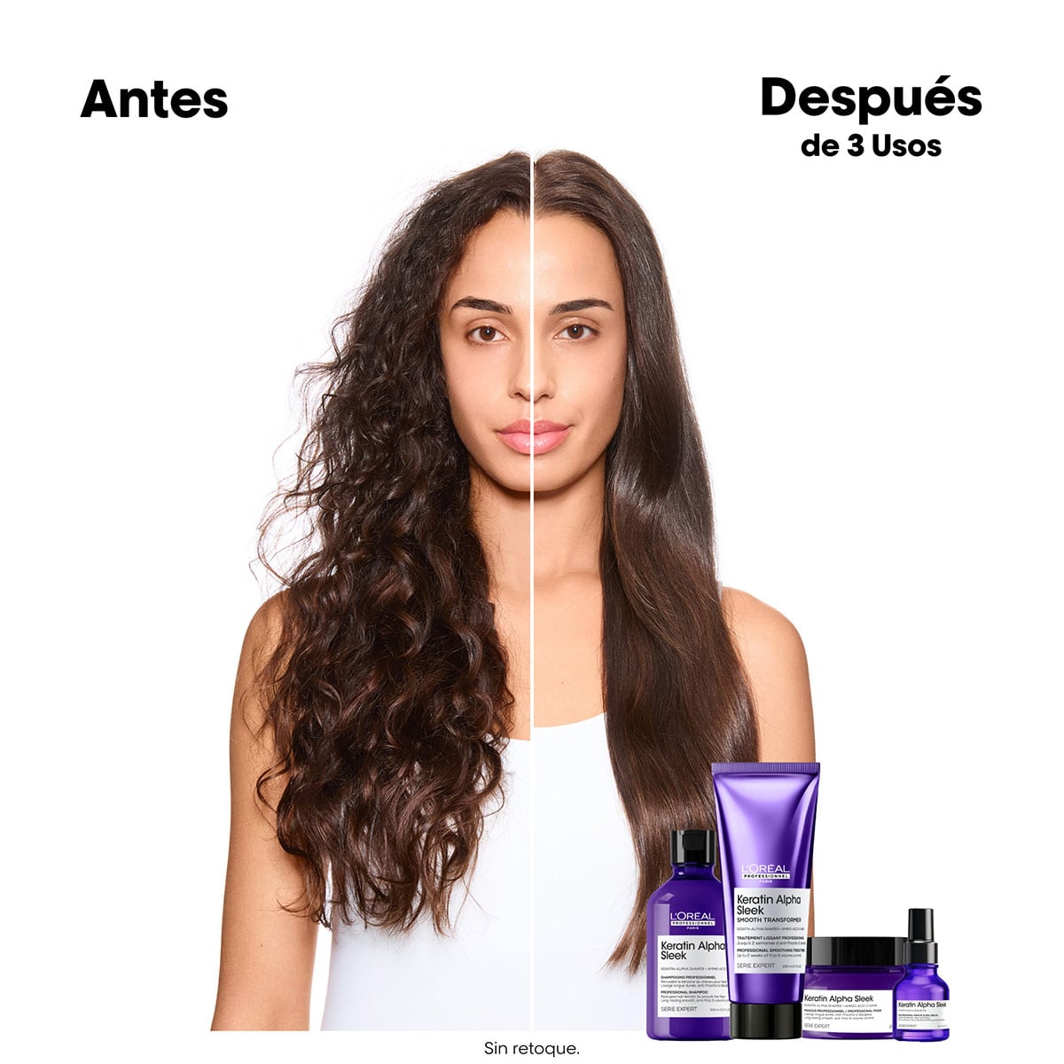 SHAMPOO LOREAL PROFESSIONNEL KERATIN ALPHA SLEEK 300ML - 2