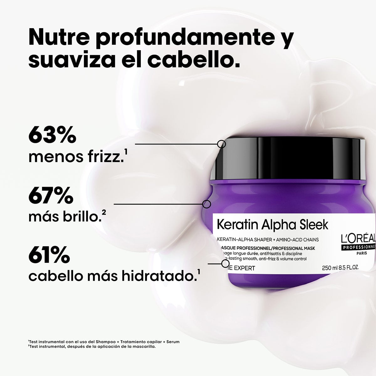 MASCARILLA LOREAL PROFESSIONNEL KERATIN ALPHA SLEEK 200ML - 4