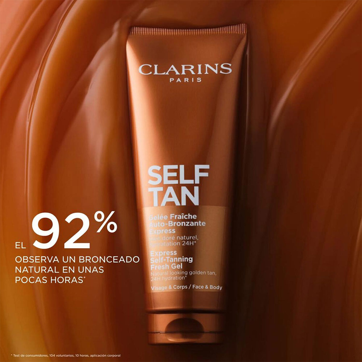 BRONCEADOR CLARINS SELF-TANNING FRESH GEL 125ML - 3