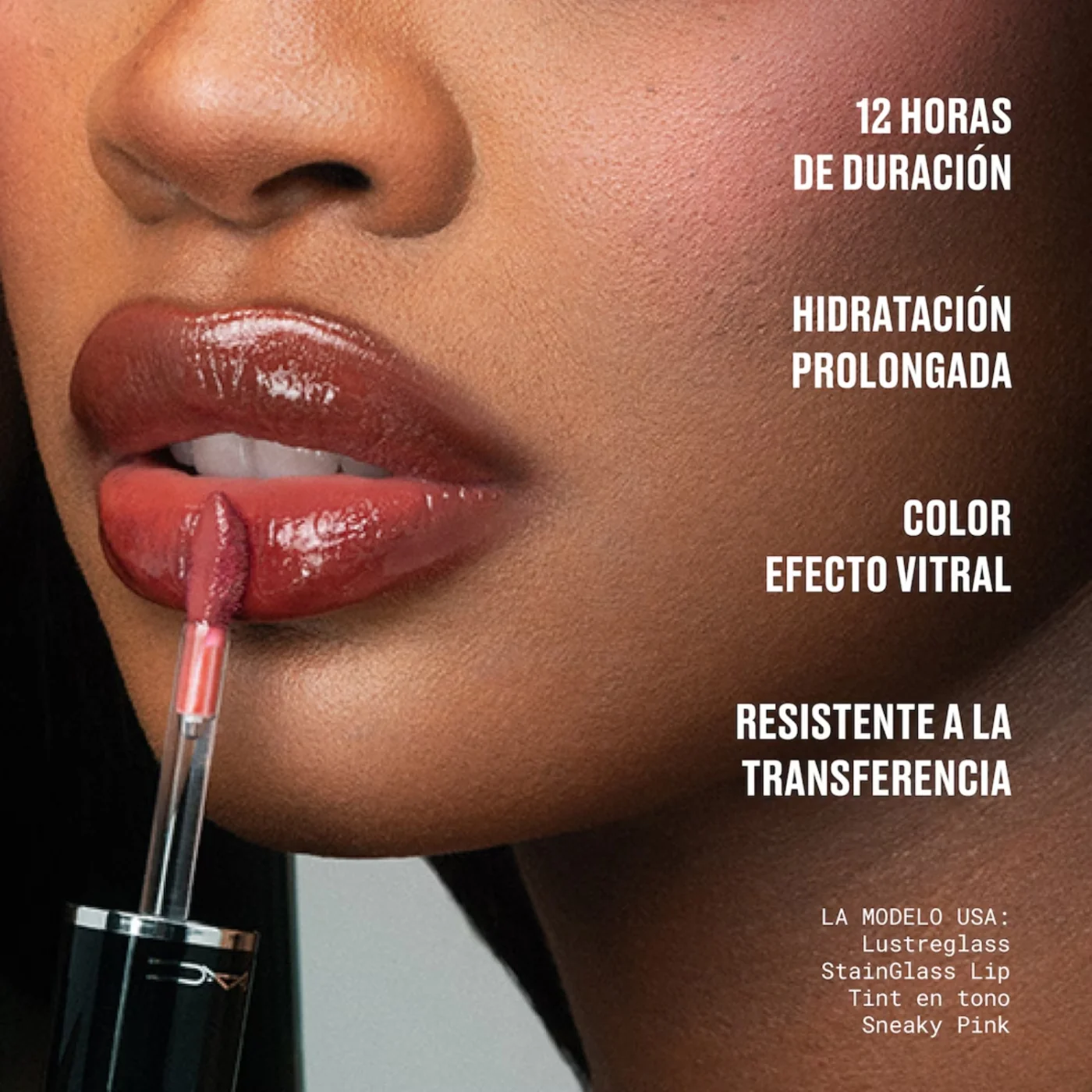 TINTA LABIAL MAC LUSTREGLASS STAINGLASS LIP TINT TRINKET - 3