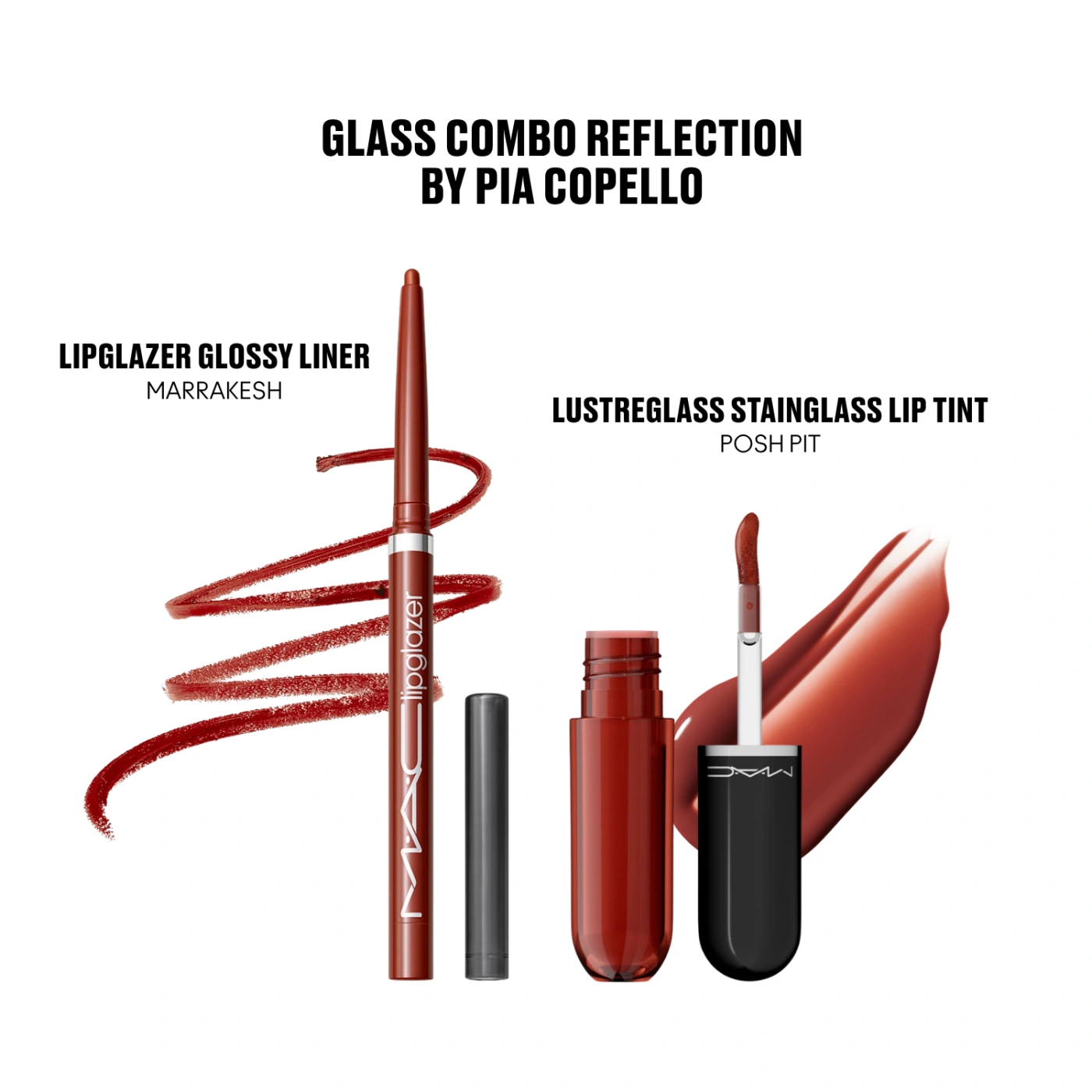 TINTA LABIAL MAC LUSTREGLASS STAINGLASS LIP TINT POSH PIT - 2