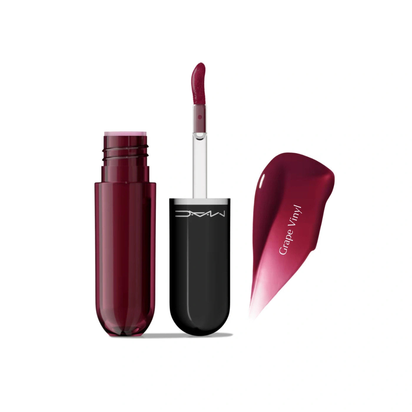 TINTA LABIAL MAC LUSTREGLASS STAINGLASS LIP TINT GRAPE VINYL - 1