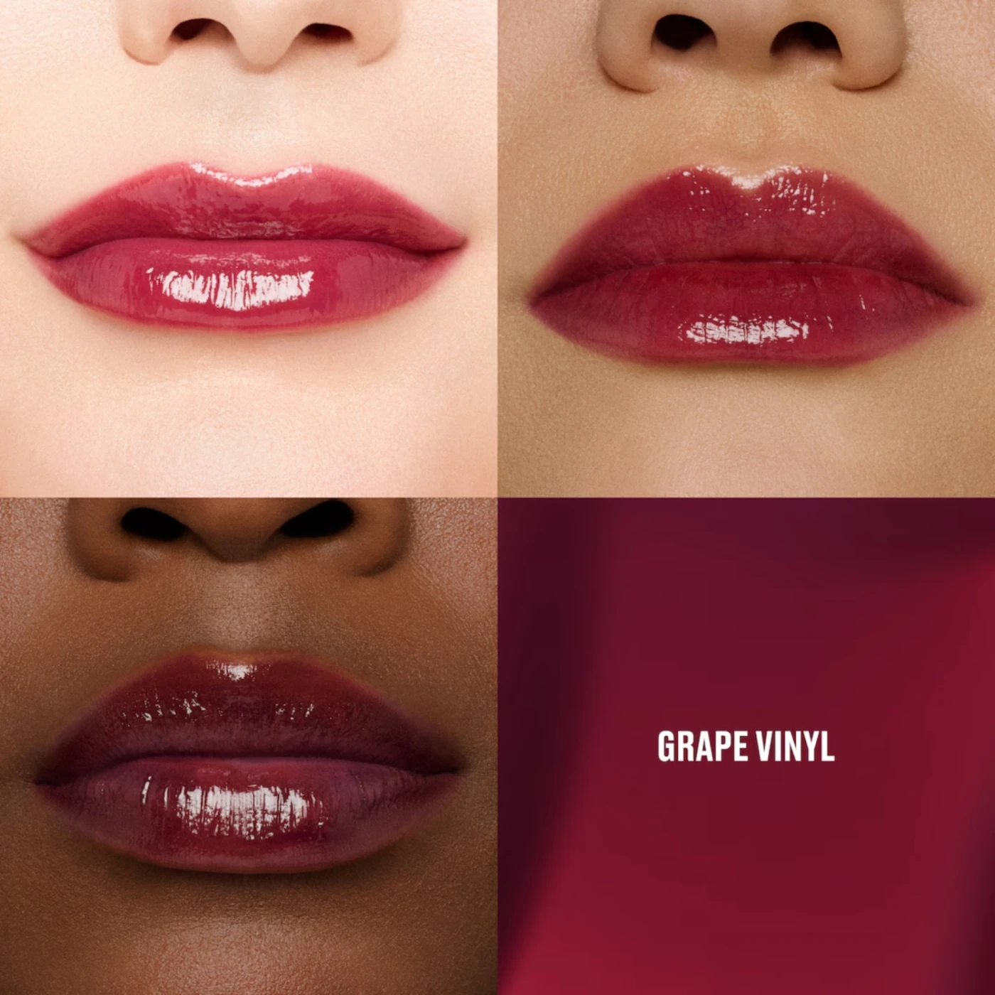 TINTA LABIAL MAC LUSTREGLASS STAINGLASS LIP TINT GRAPE VINYL - 2
