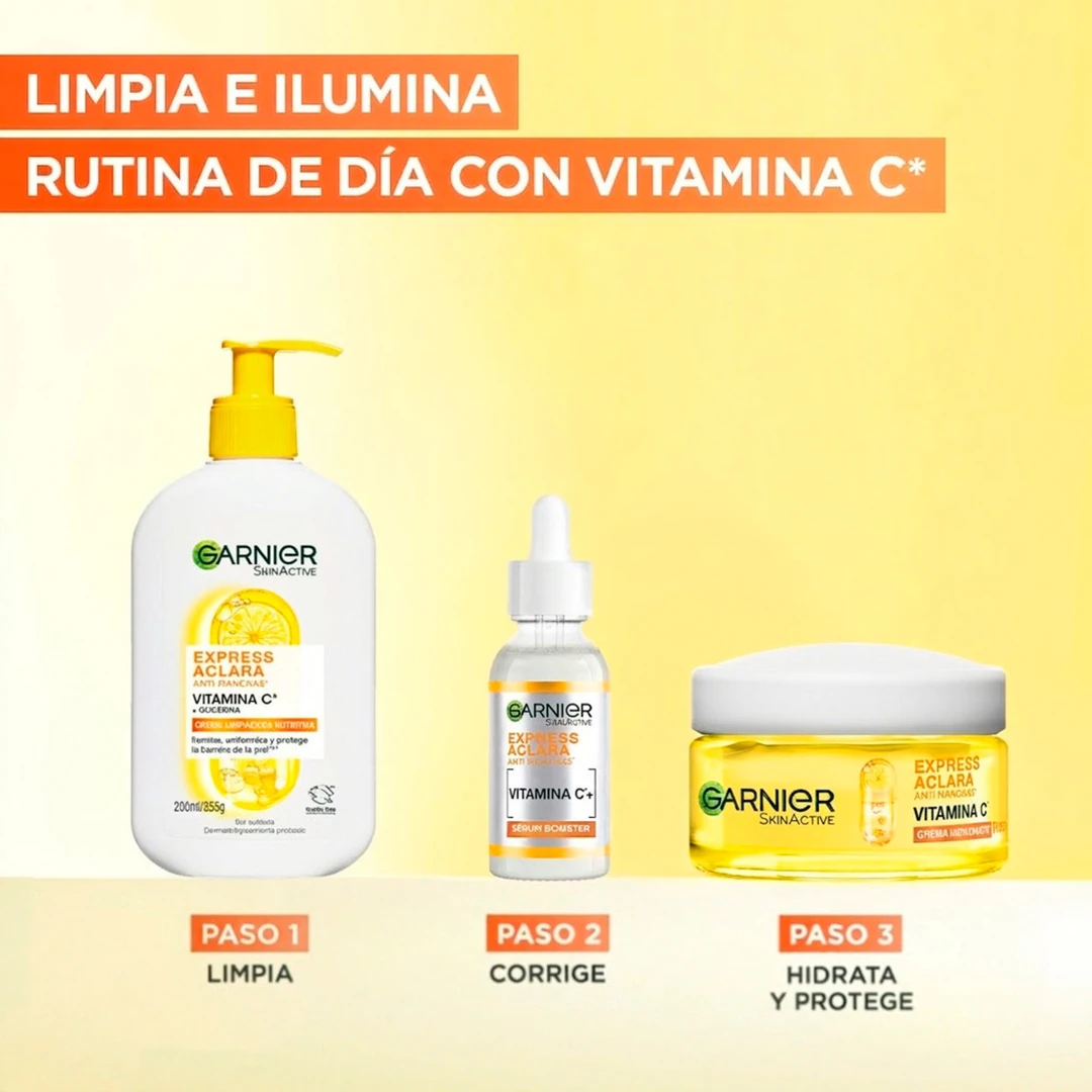 SET ANTIMANCHAS GARNIER EXPRESS ACLARA 150ML+50ML+30ML - 3