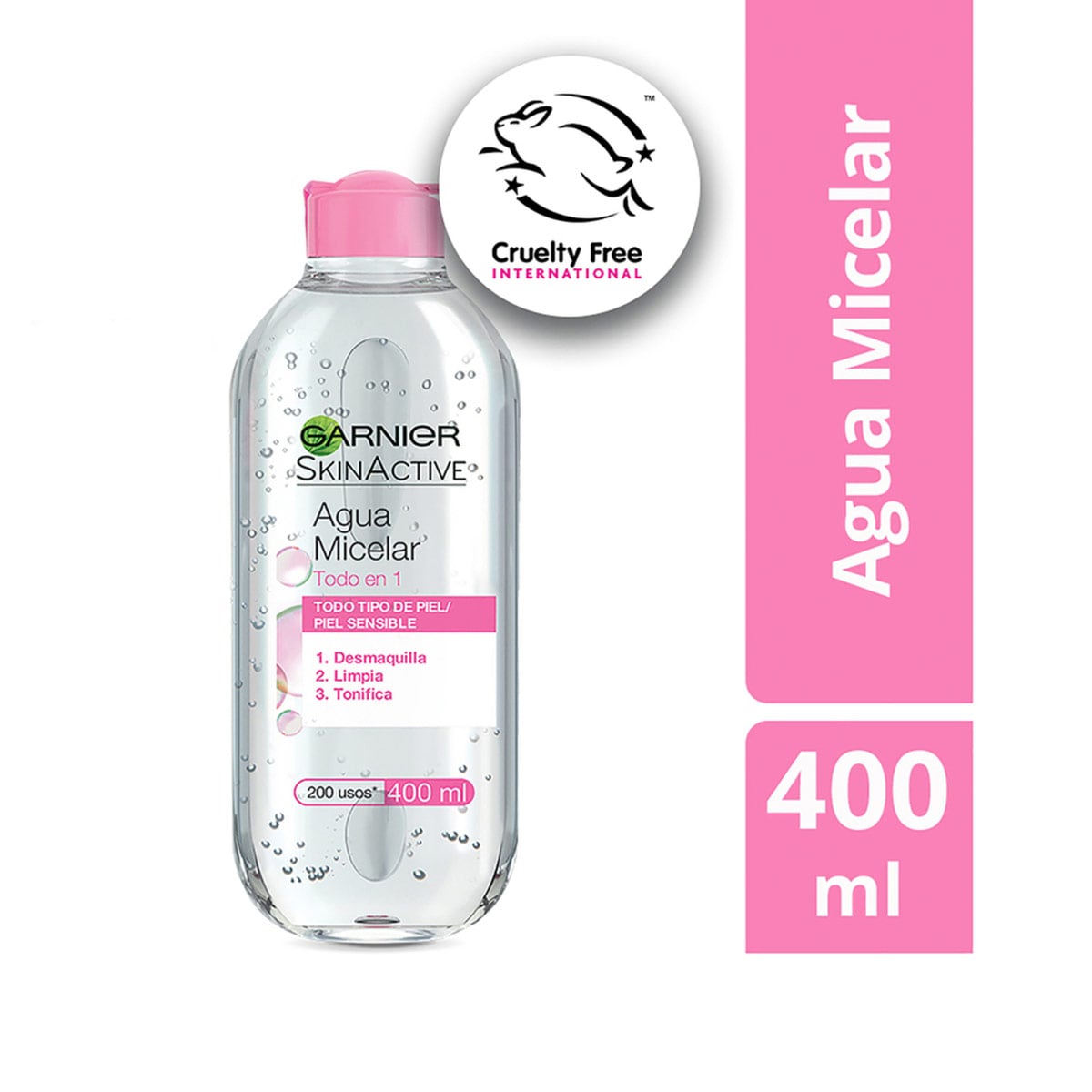 DÚO LIMPIEZA GARNIER AGUA MICELAR BIFÁSICA 400ML+100ML - 2