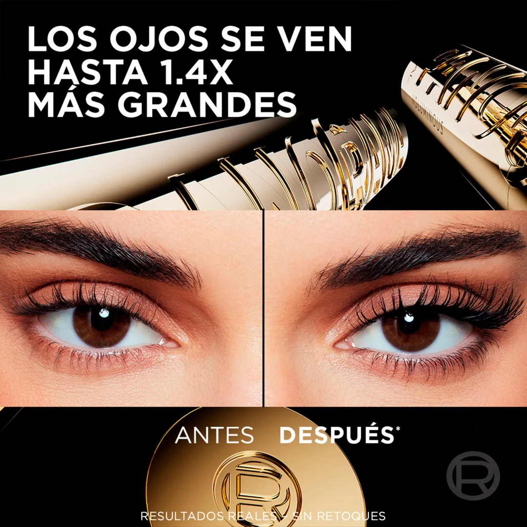 SET MAQUILLAJE LOREAL PARIS MÁSCARA PANORAMA WTP+LABIAL PLUMP AMBITION WORTH IT - 4