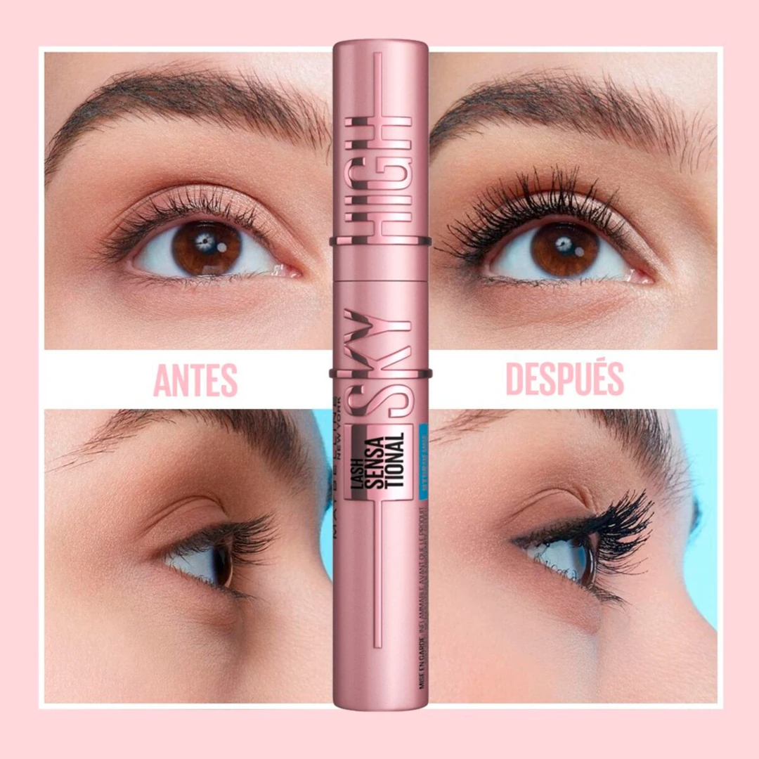 SET MAQUILLAJE MAYBELLINE MÁSCARA SKY HIGH WTP+CLOUDTOPIA SOLA SERENITY - 6
